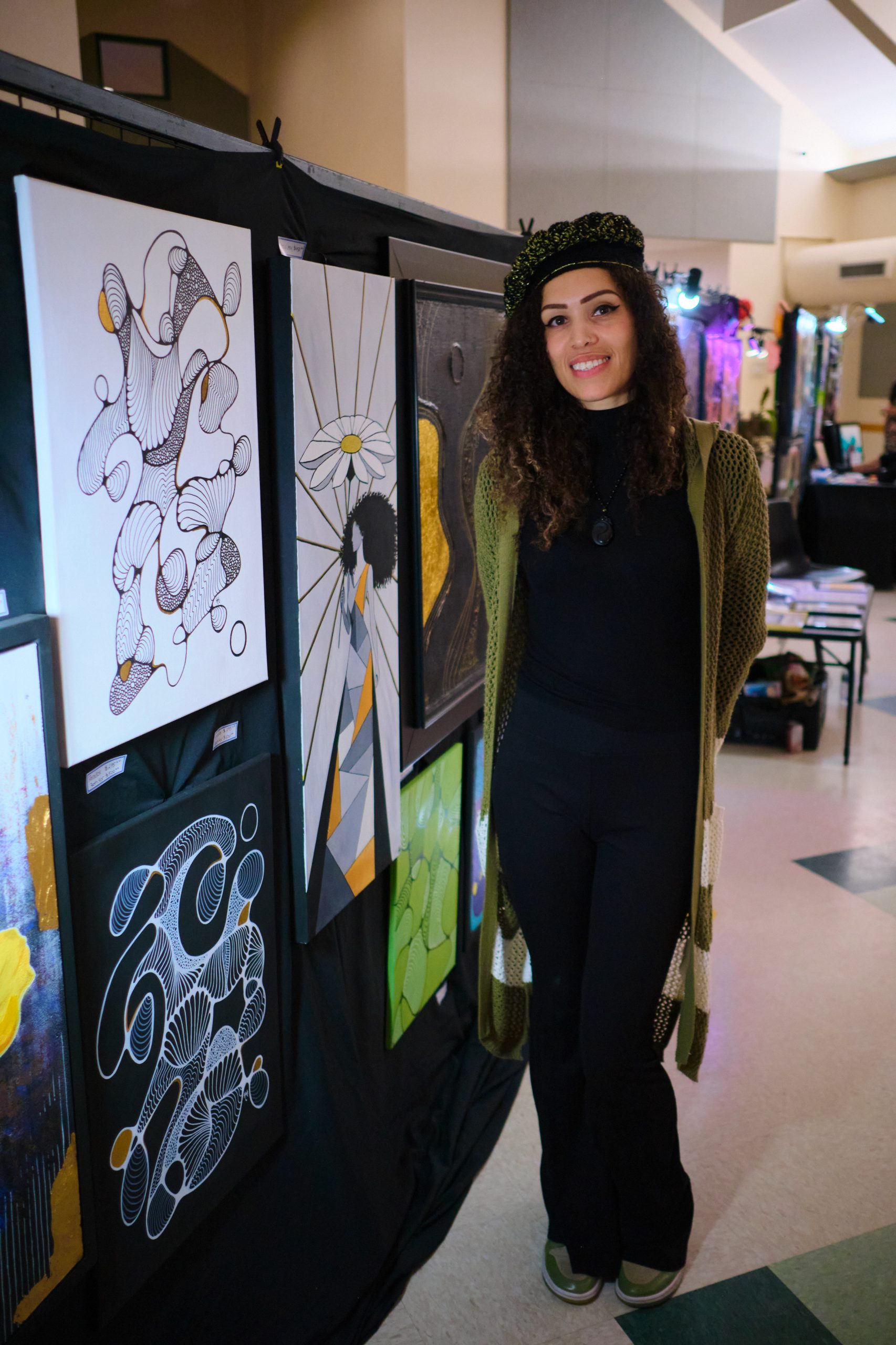 Portrait of Alaina Homeward in her Edmonton studio